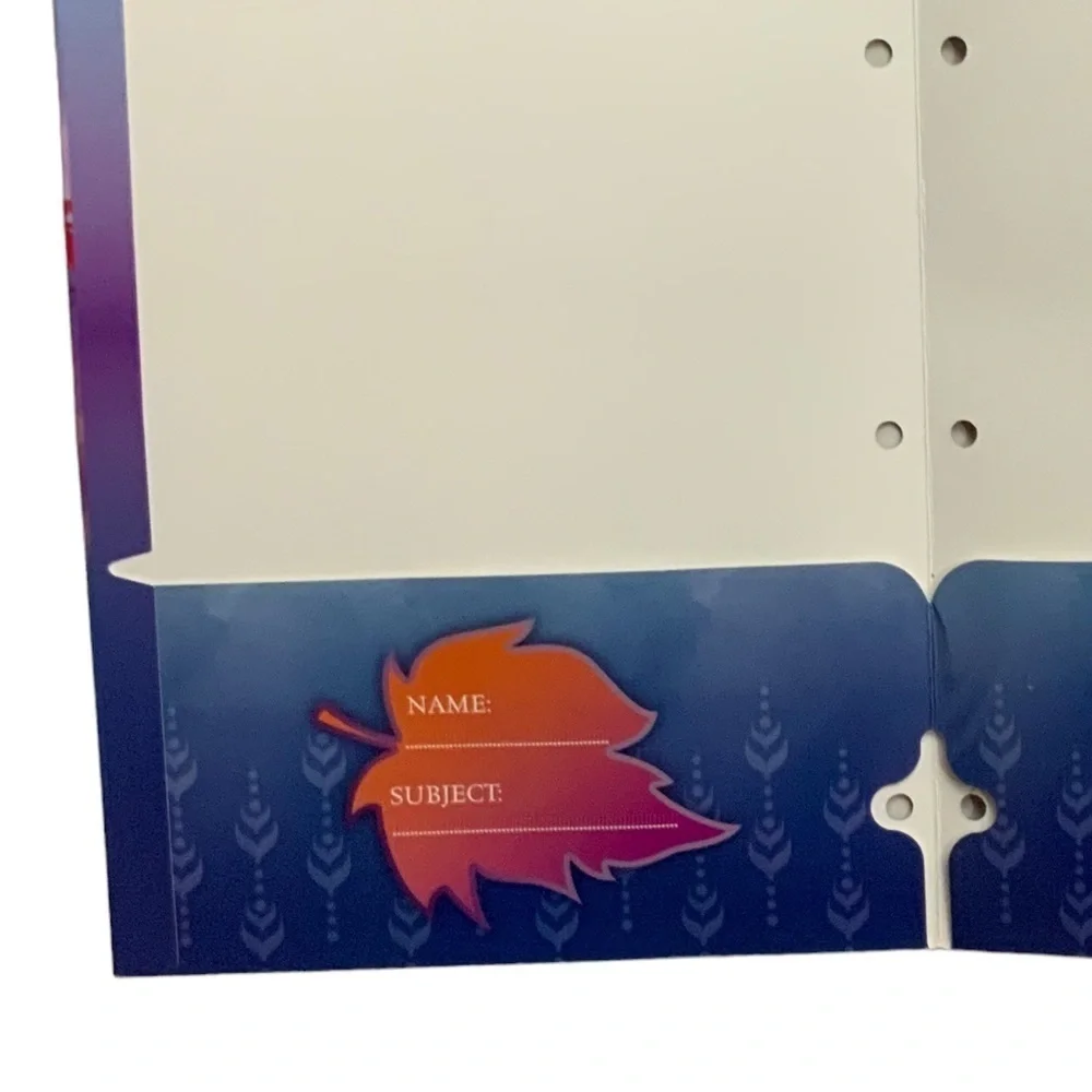 Disney Frozen Portfolio Folders School Binder Supplies Princess Lot of 6 Pieces